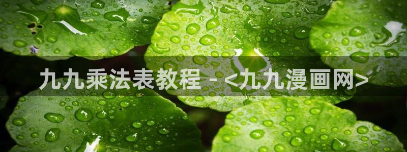羞羞漫画,汗汗漫画歪歪漫画：九九乘法表教程 - <九九漫画网>